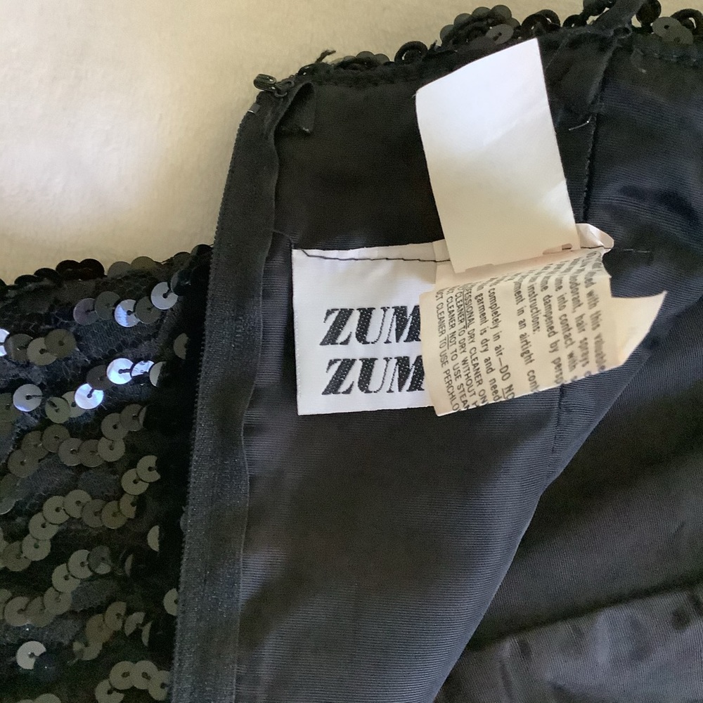 Formal Black Sequin Cocktail Dress - Picture 9 of 16
